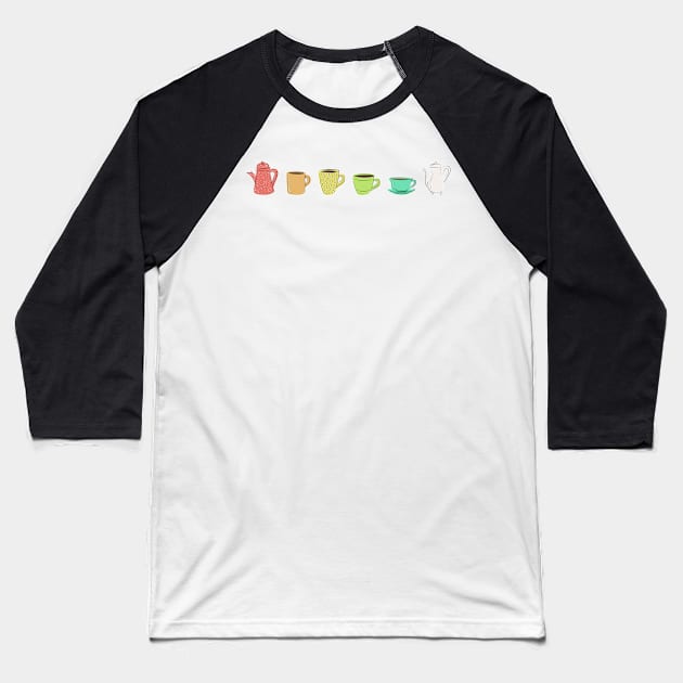 Coffee Lovers Baseball T-Shirt by sixhours